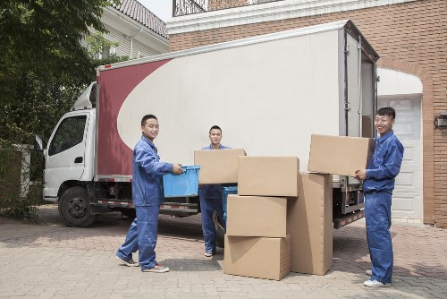 Professional team handling upright piano removals in Brentcross