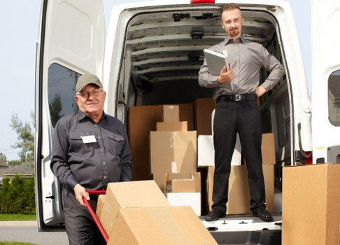 Man with a van loading furniture in Brentcross