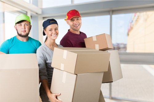 Moving van supporting a residential move in Brent Cross