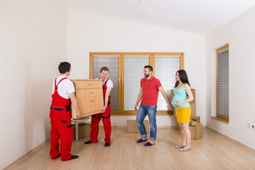 Professional Brentcross man and van handling boxes and furniture