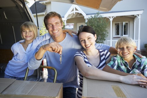 Local house removals planning in Brent Cross near residential buildings