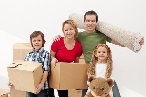 Removal van loading support for a Brent Cross flat or apartment move