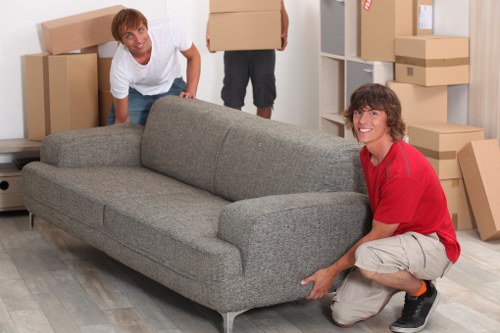 Loading household belongings into a van for local removals in Brent Cross